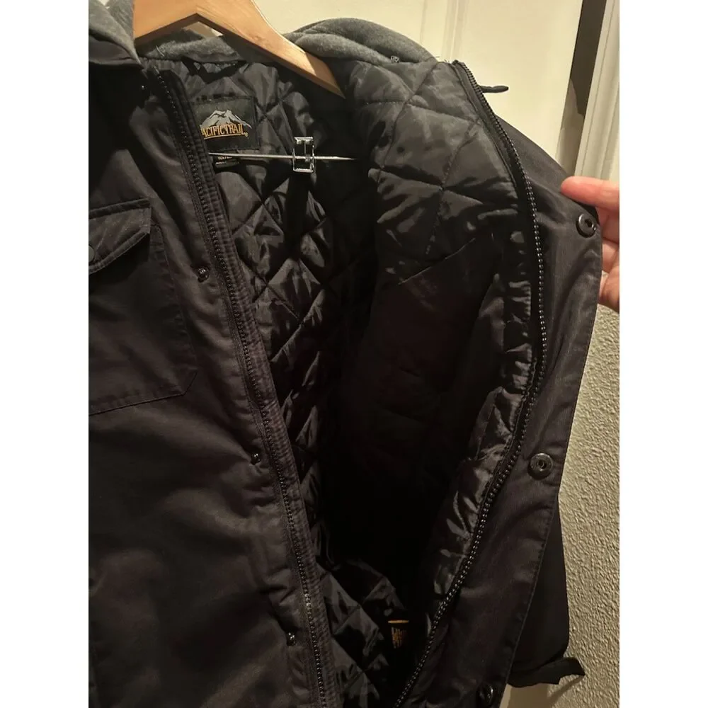 Pacific Trail Water/Wind Resistant Boy Puffer Jacket with Hood Size L 14/16